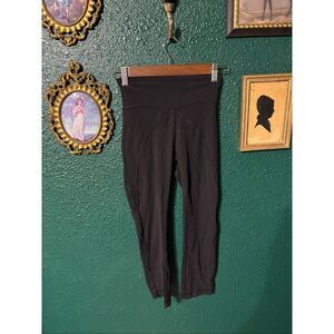 Lululemon Get Centered High Rise Crop 21" Leggings Black